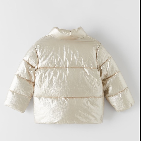 Zara Kids Metallized Padded Jacket - Picture 2 of 3